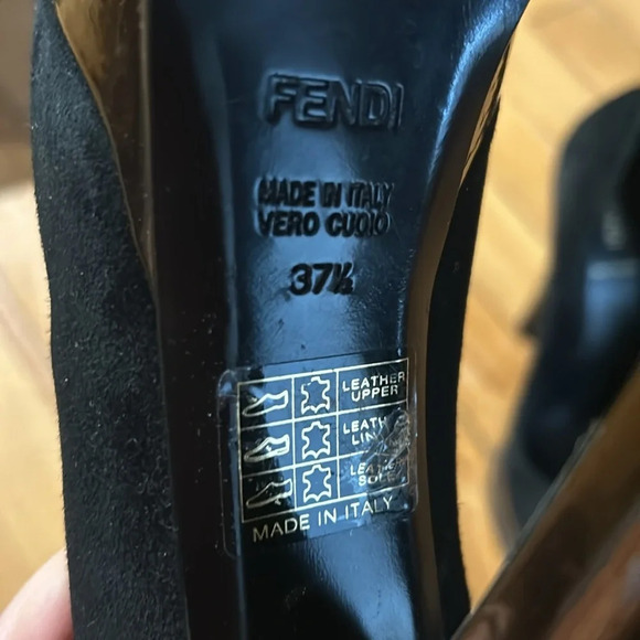 Platform suede Fendi pumps - Picture 7 of 8